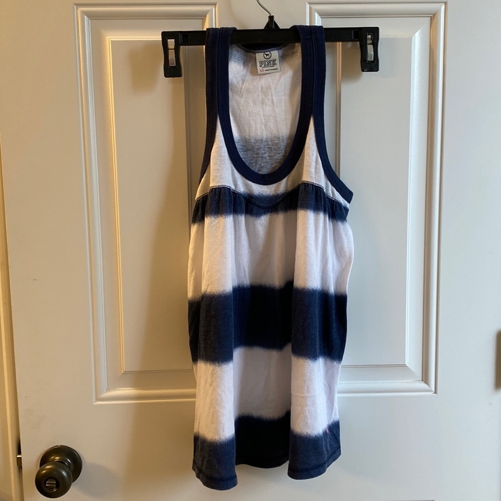 Pink racer back tank top